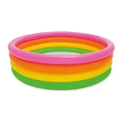 Intex Sunset Glow 4-Ring Inflatable Kids Swimming Pool (168cm x 46cm)