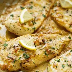 Steak Chicken With Lemon And Garlic 