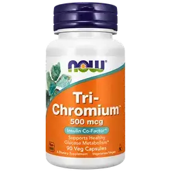 Tri-Chromium 500mcg Insulin Co-Factor 90 Veg Capsules _ now