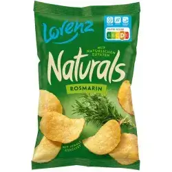 لورنز - Lorenz رقائق طبيعية بنكهة إكليل الجبل خالية من الغلوتين نباتية 100 جرام//Lorenz Naturals Rosemary Gluten Free 100g