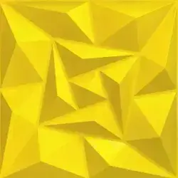 3D Wall Panels Brilliant Yellow D094