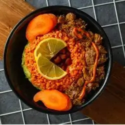 Meat With Rice Cup