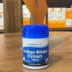 vitaminstore ginkgo biloba extract 120mg circulation 30tablets 1-a-day