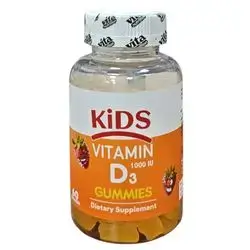 kids vitamin D3 1000 iu 60 gummies