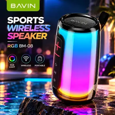 BAVIN SPORTS WIRELESS SPEAKER RGB BM-08