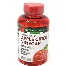Organic Apple Cider Vinegar Extra Strength Capsules - 180 Vegetarian Capsules