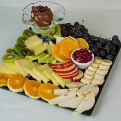 Fruit Plate With Ice Cream