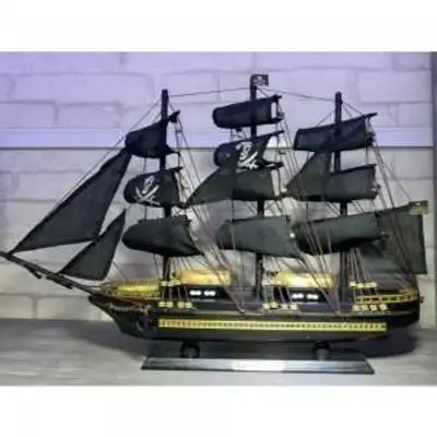 Oster Wooden Pirate Ship Model 50x45 Cm
