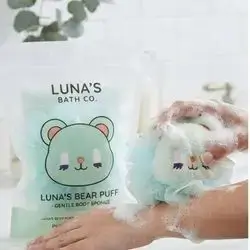 Cute Bear Baby Bath Sponge