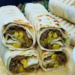 Beef Shawarma Saj Meal