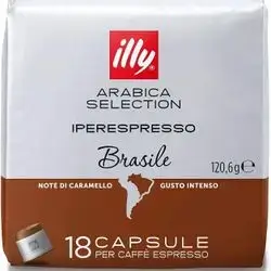 illy Arabica Selection Brazil Capsules – 18 Capsules – 100% Arabica