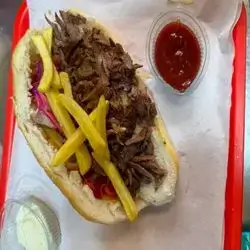 Meat Sandwich With French Bun