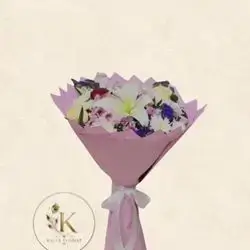 Chrysanthemum, Rose & Lilium Bouquet