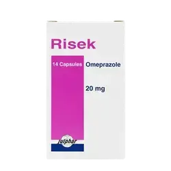 Risek (Omeprazole 20mg) 14 Capsules _ Julphar