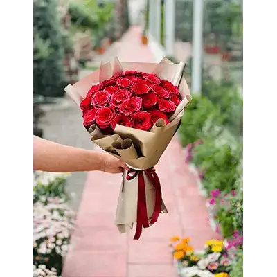 Bouquet Of Red Flowers, 47 Flowers