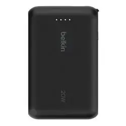 Power Bank 10K with Integrated Cable - Black