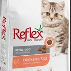 Dry Kitten Food From Reflex, With Chicken And Rice Flavor.