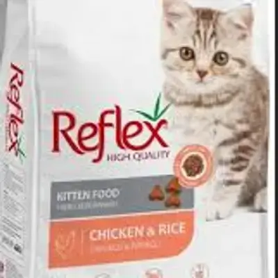 Dry Kitten Food From Reflex, With Chicken And Rice Flavor.