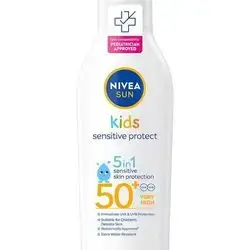 NIVEA Kids Sensitive Protect Sun Lotion SK50+ - 200ml//لوشن حماية ووقاية من الشمس للأطفال من صن كيدز بعامل حماية من الشمس 50+، 200 مل