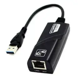 USB 3.0 Gigabit Ethernet Adapter 10/100/1000 Mbps RJ45 Network LAN Adapter RealTek RTL8153 Chipset for Win10, MACOS
