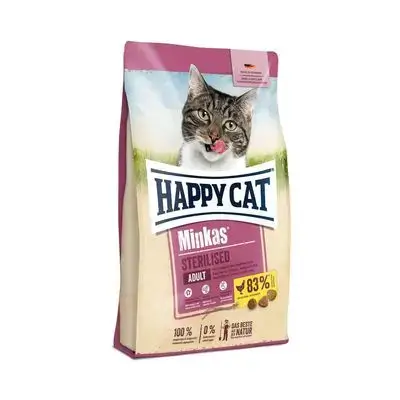 Happy Cat Minkas Sterilised Adult Cat Food with Poultry