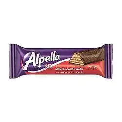 Alpella Milk Chocolate Coated Wafer With Hazelnut Flavor Filling 28Gm