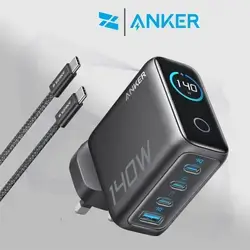 Anker Zolo 140W GaN Desktop Charger with USB-C Cable - Black