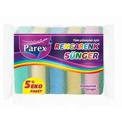 Parex Sponge Multicolor Economic 5p