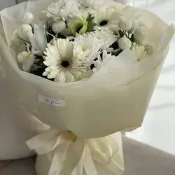 White Flowers Germane Bouquet