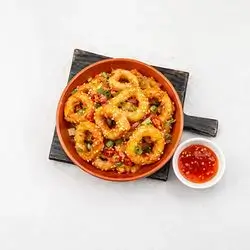 Sweet and Spicy Calamari Rings