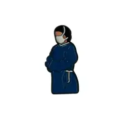 blue nurse stand sticker