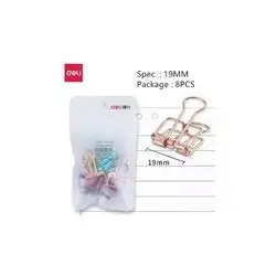 Deli Binder Clips 78206 8pcs�