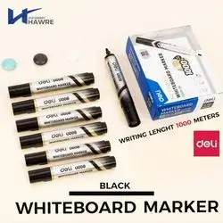 White Board Marker black 1000m-deli