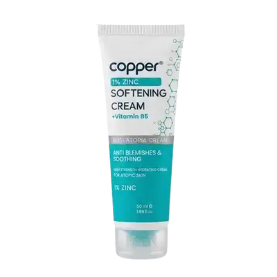 Softening Cream Zinc 1% + Vit B5 Anti Blemishes & Soothing 50ml _ Copper