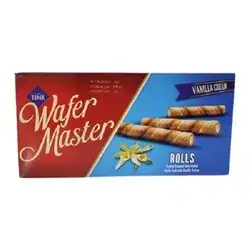 Wafer Master Vanilla Cream Rolls 65g