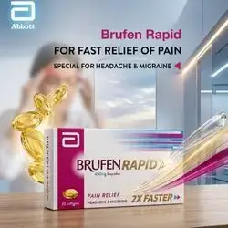 Abbott Brufen Rapid 400mg Ibuprofen – 20 Softgels