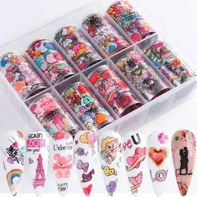 10 Rolls Nail Decorations for Nail Art
