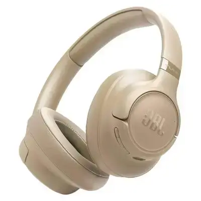 JBL Tune 730BT Wireless Over-Ear Bluetooth Headphones with Pure Bass Sound, 76H Battery Life, Dual Beamforming Mics, Multi-Point Bluetooth 6.0, Foldable & Comfortable – Beige (JBLT730BTBEG) | Multi-point connection with Bluetooth 6.0, 76-Hour Battery Life, Google Fast Pair and Microsoft Swift Pair, Foldable Design