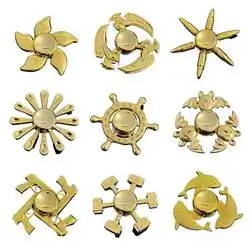 Gold Fidget Spinner (Random Metallic Style) – Metal Stress Relief Toy