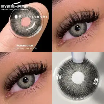 Eyeshare Pattaya Gray 14.2mm 1 Pair | 1 Year