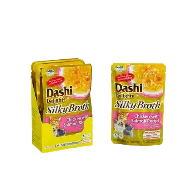 Inaba - Dashi Delights - Silky Broth Chicken with Salmon 6 pieces+1gift