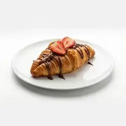 Croissant with nuttela souce