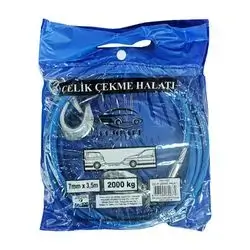 Steel Tow Rope 7Mm*3.5M 2 Tons