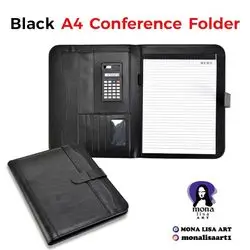 Black Conference Folder A4