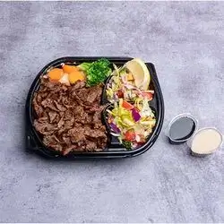 Meat  Slices With Rice  Meal