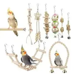 9-piece bird toy set