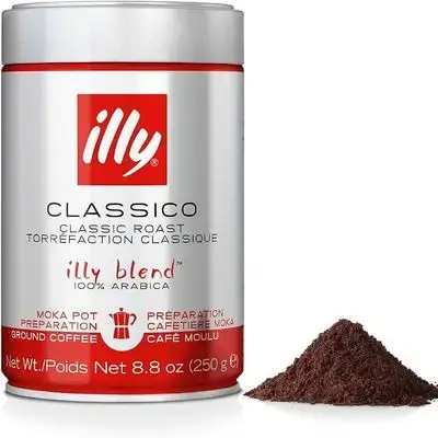 illy Classico Ground Coffee for Moka Pot – 250g