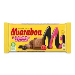 Marabou Liquorice, Raspberry & Caramel