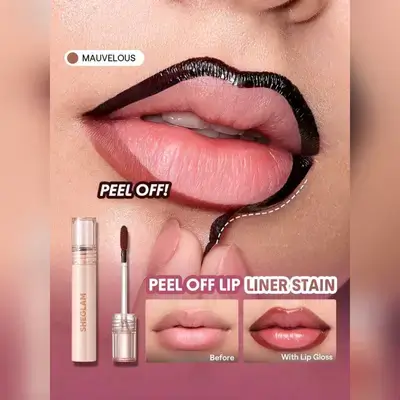 SHEGLAM Fall In Line Peel Off Lip Liner Stain-Mauvelous