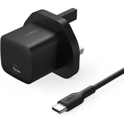Belkin USB-C Plug 25W with 60W USB-C Cable (3.3ft, 1M) Black